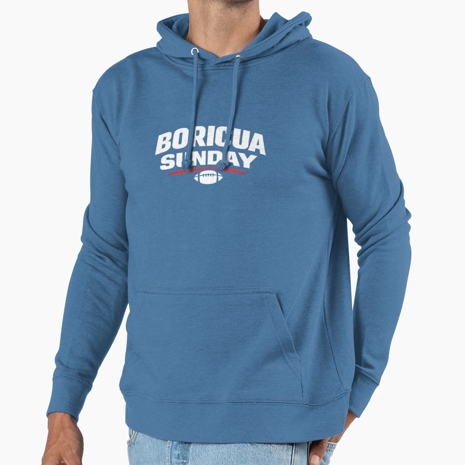 Boricua Sunday Hoodie - Custom Art Print for Adults - T-Shirt, Sweatshirt, Hoodie