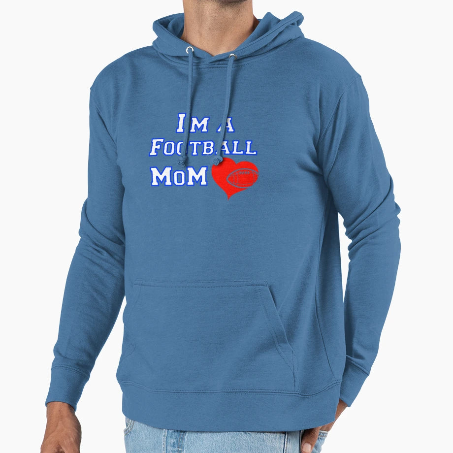 Football Mom Hoodie - Streetwear Style Unisex - T-Shirt, Sweatshirt, Hoodie