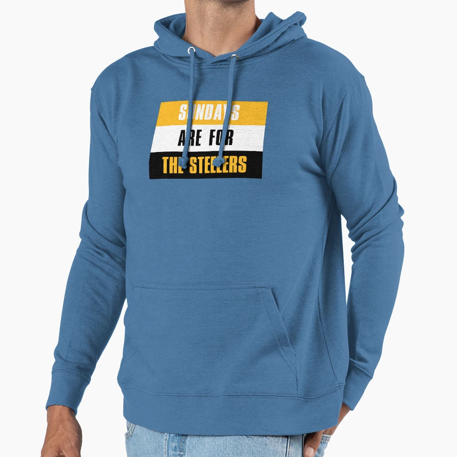 Sundays Are Steelers Pittsburgh Hoodie - Casual Everyday Wear for Adults - T-Shirt, Sweatshirt, Hoodie