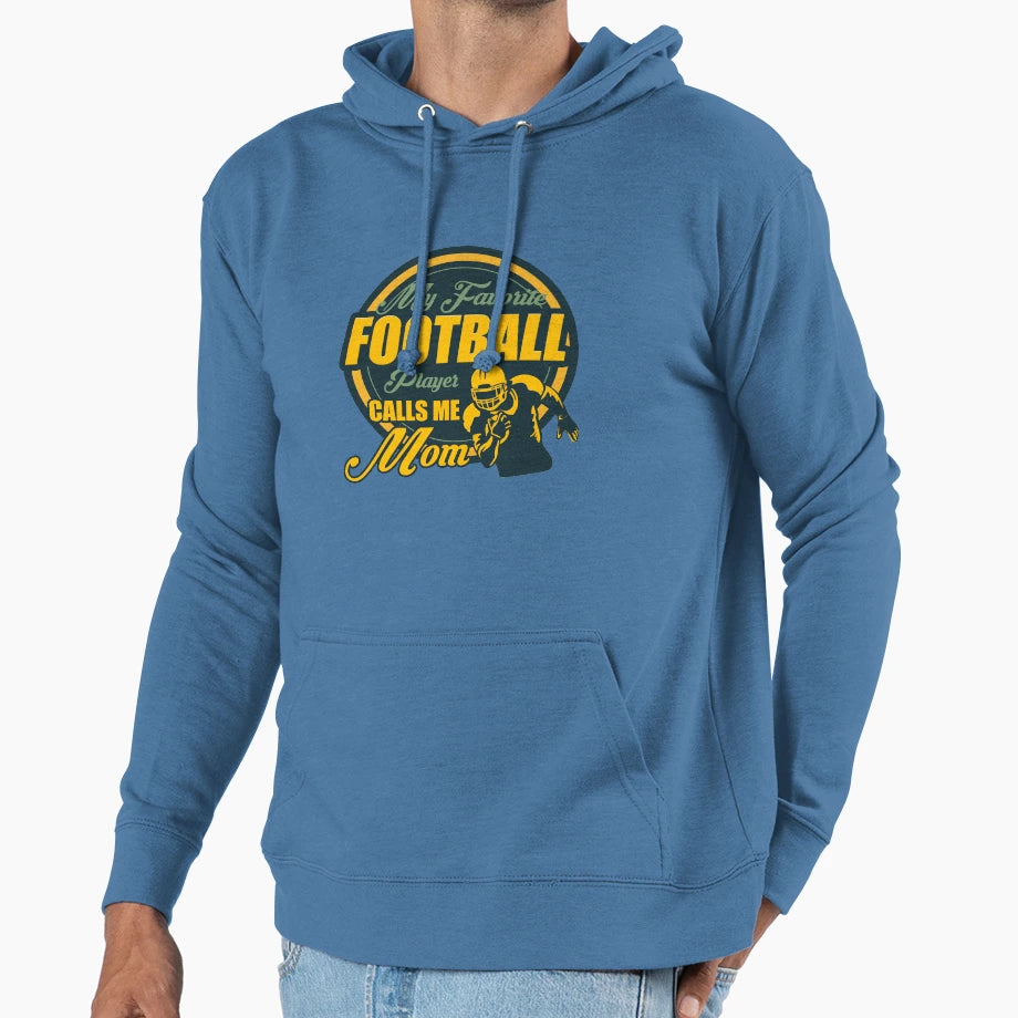 American Football Player Footballer Team Gift Hoodie - Graphic Print Unisex - T-Shirt, Sweatshirt, Hoodie