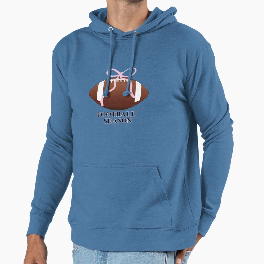 Girly Football Season Hoodie - Custom Art Print Unisex - T-Shirt, Sweatshirt, Hoodie