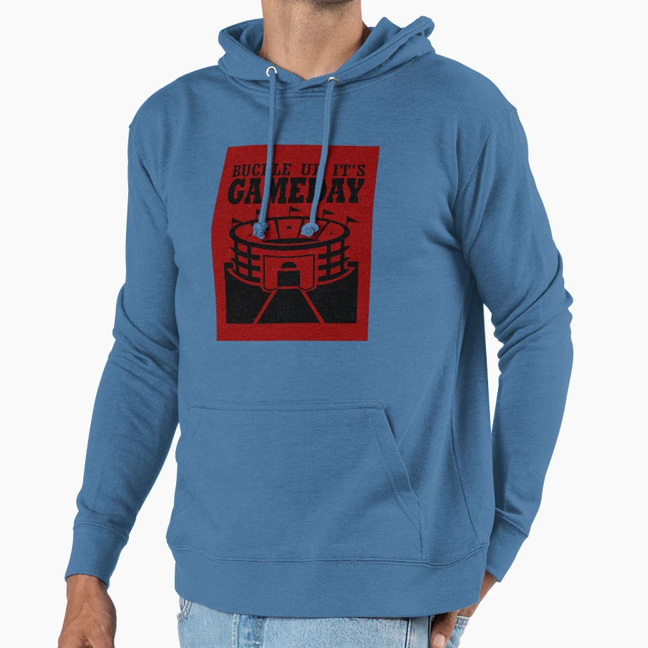 Buckle Up Its Gameday Hoodie - Streetwear Style for Adults - T-Shirt, Sweatshirt, Hoodie