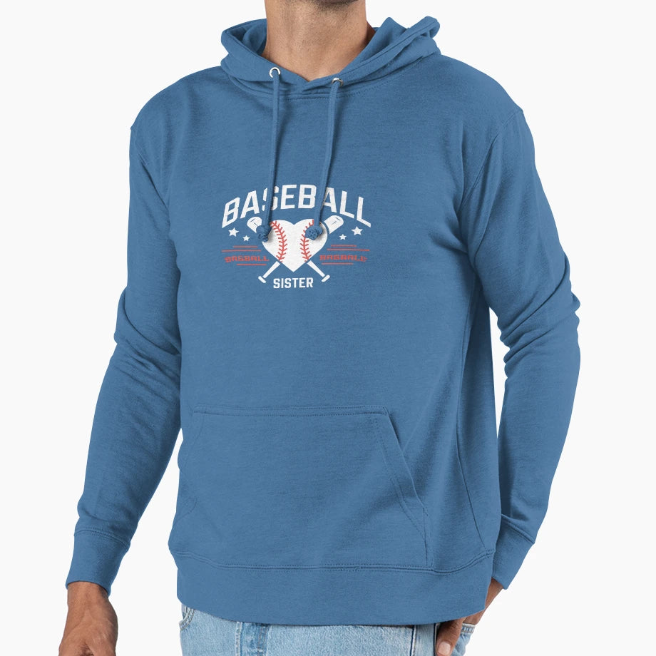 Sister Baseball Sister Hoodie - Streetwear Style Men Women - T-Shirt, Sweatshirt, Hoodie