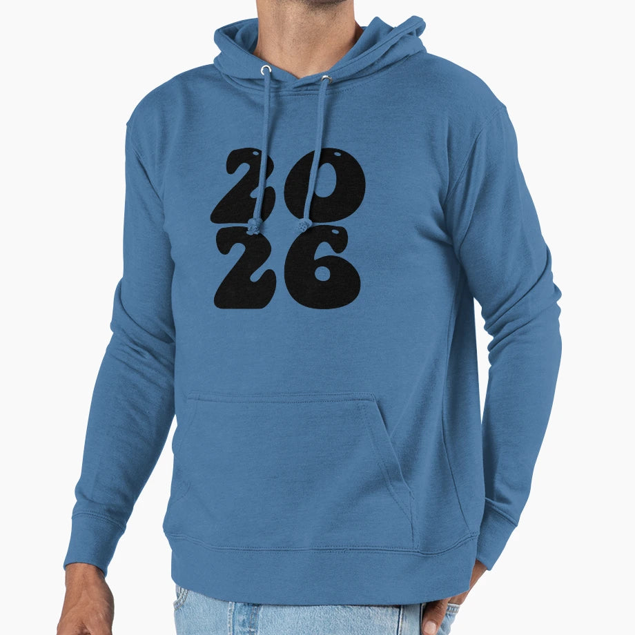 2026 Happy New Year Party Hoodie - Aesthetic Graphic Unisex - T-Shirt, Sweatshirt, Hoodie
