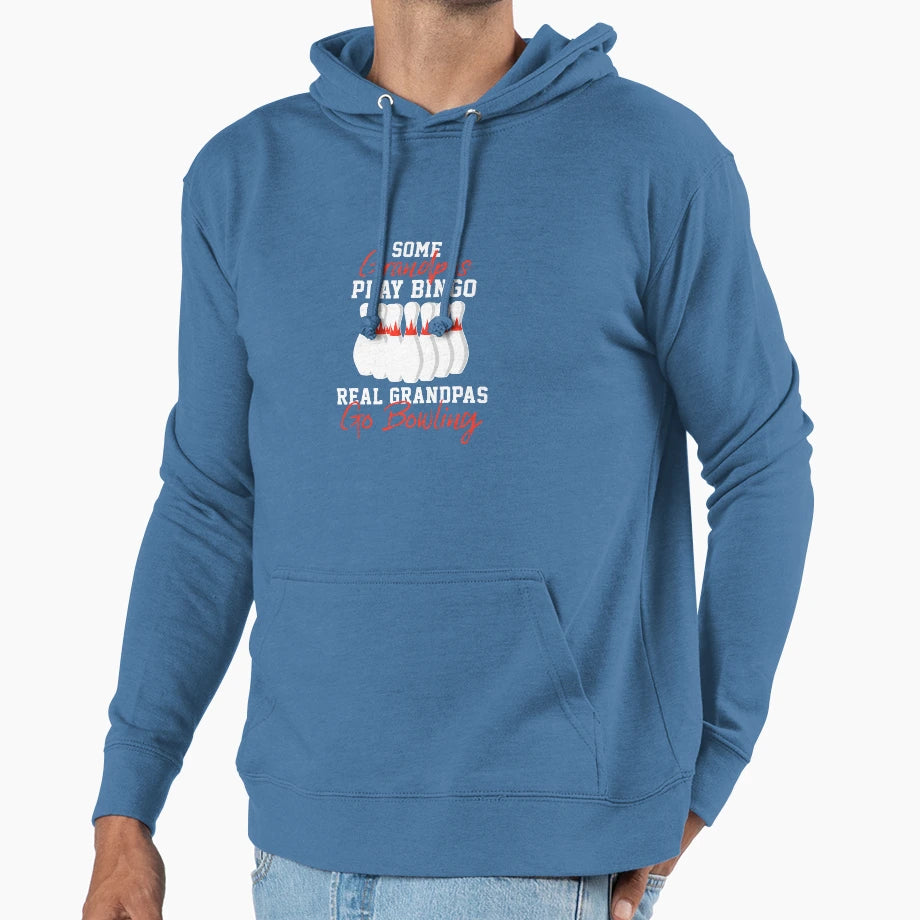 Funny Bowling Gift Grandpa Or Dad Hoodie - Streetwear Style Unisex - T-Shirt, Sweatshirt, Hoodie