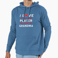 I Love Football Player He Calls Me Hoodie - Custom Art Print for Adults - T-Shirt, Sweatshirt, Hoodie