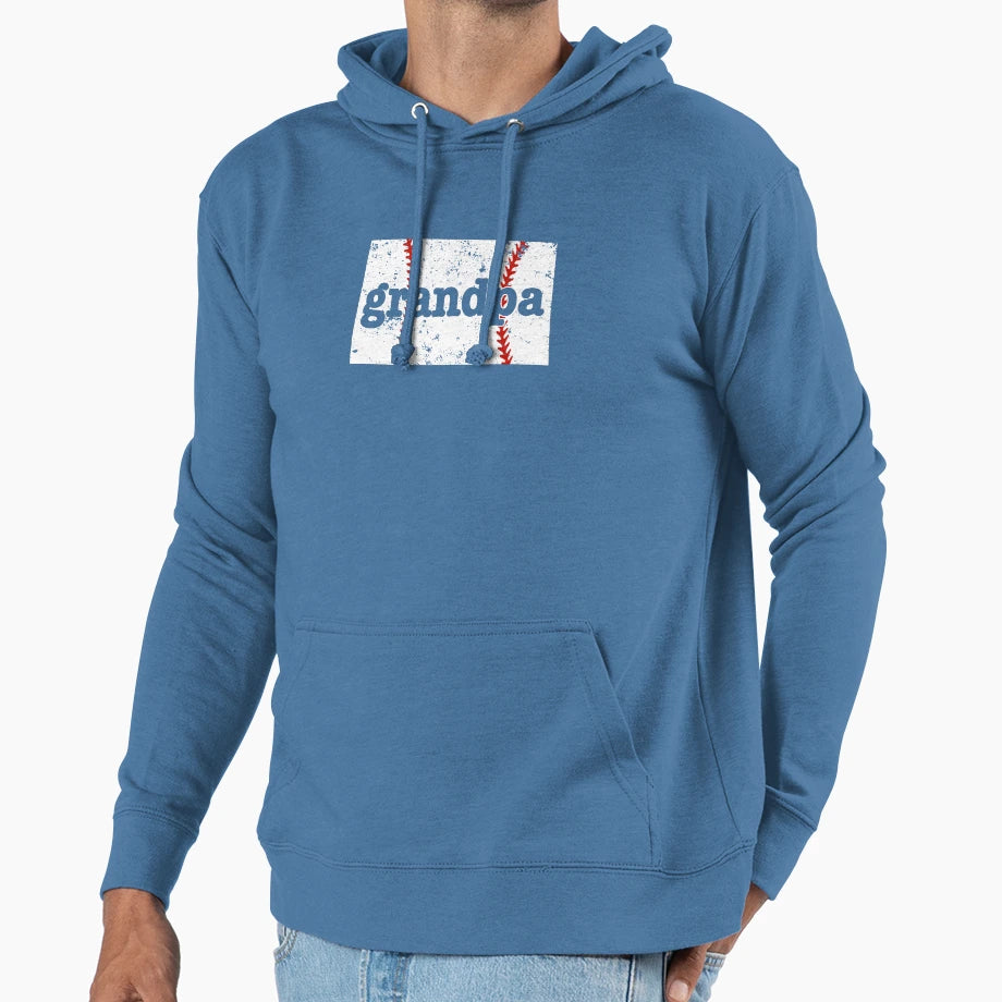Colorado Baseball Grandpa Softball T-Shirt - Unique Graphic Men Women - T-Shirt, Sweatshirt, Hoodie