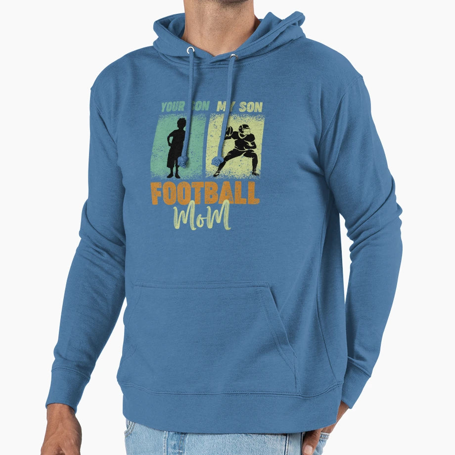 Football Mom S Hoodie - Streetwear Style Men Women - T-Shirt, Sweatshirt, Hoodie