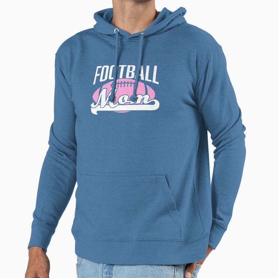 Football And Cheer Mom Funny Fan Gift Hoodie - Trendy Graphic Unisex - T-Shirt, Sweatshirt, Hoodie