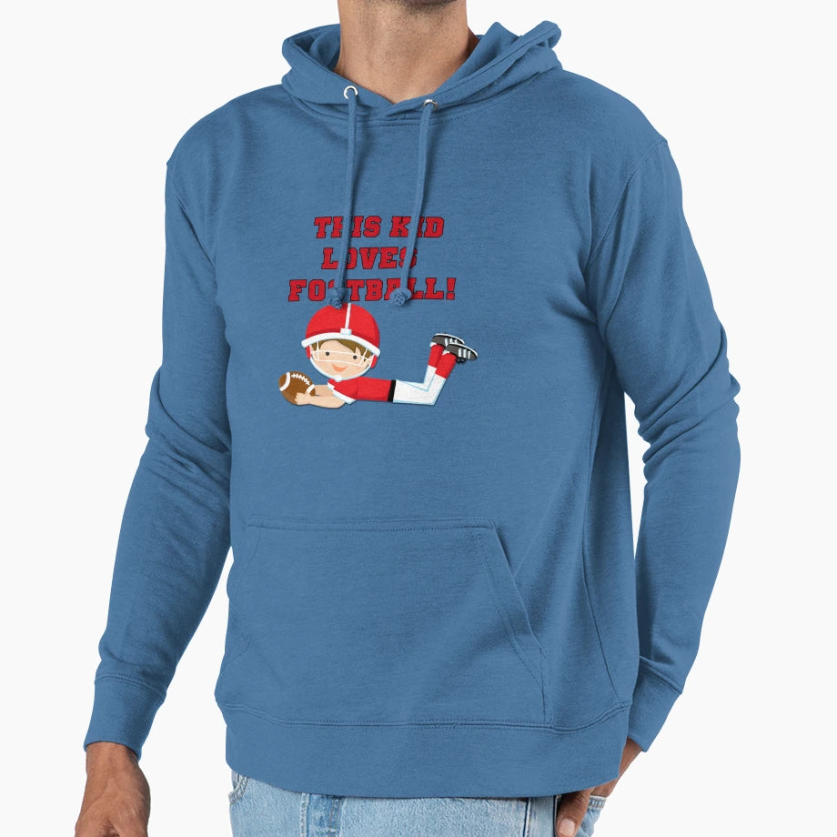 Football Player This Loves Football T-Shirt - Trendy Graphic Unisex - T-Shirt, Sweatshirt, Hoodie