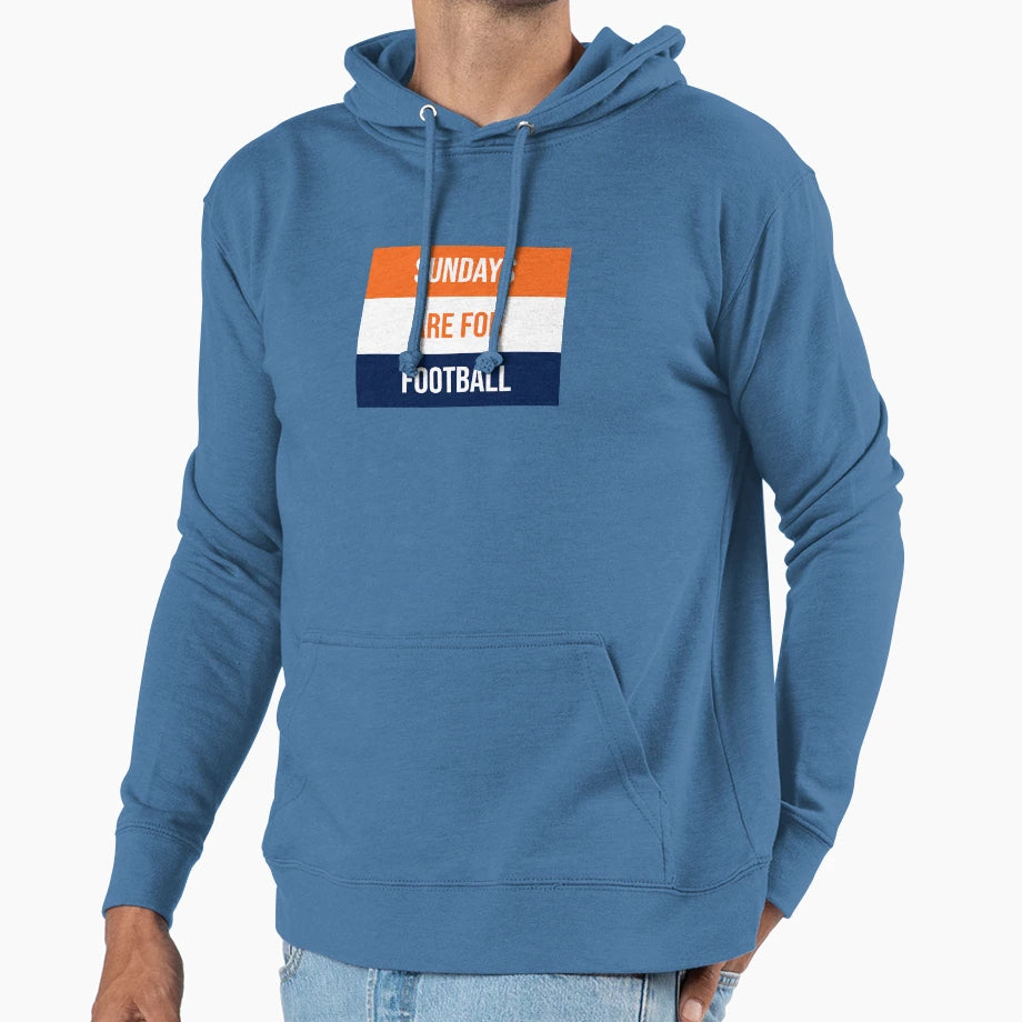 Sundays Are Football Hoodie - Trendy Graphic for Adults - T-Shirt, Sweatshirt, Hoodie