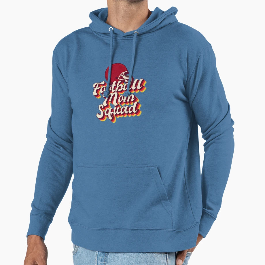 Football Mom Squad Hoodie - Custom Art Print Unisex - T-Shirt, Sweatshirt, Hoodie