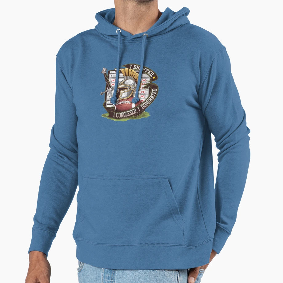 Fantasy Football Champion Dominated Hoodie - Graphic Print for Adults - T-Shirt, Sweatshirt, Hoodie