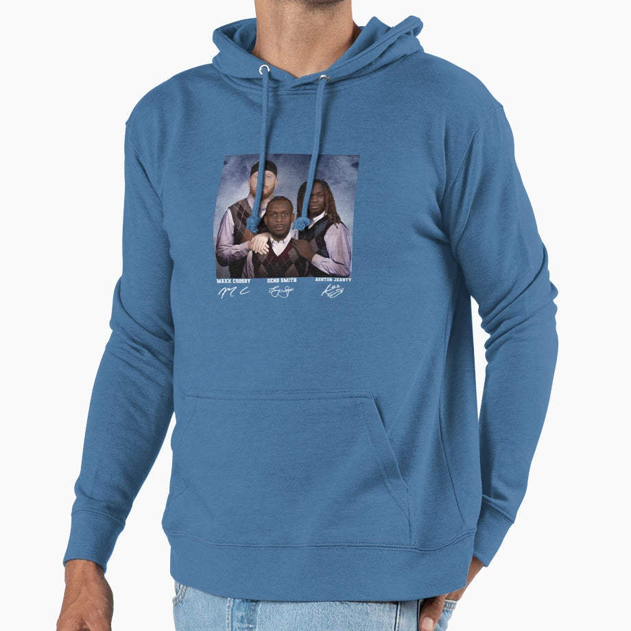 MC Geno Smith Ashton Jeanty Step Bros Hoodie - Minimalist Print Unisex - T-Shirt, Sweatshirt, Hoodie