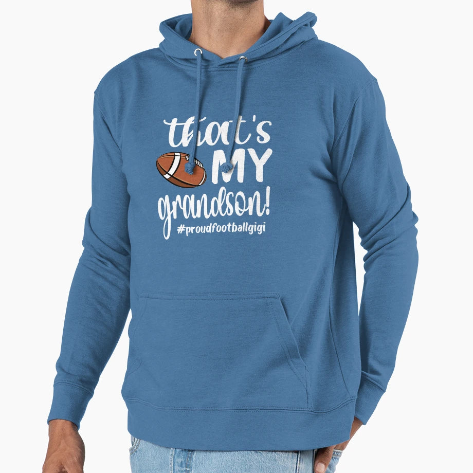 Proud Football Gigi Grandma Football Player T-Shirt - Graphic Print Unisex - T-Shirt, Sweatshirt, Hoodie