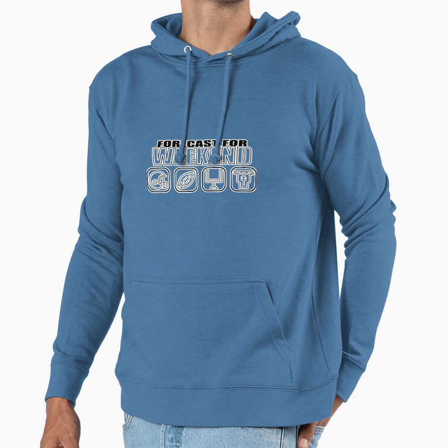 Weekend Prediction Ball Sports Football Hoodie - Unique Graphic Unisex - T-Shirt, Sweatshirt, Hoodie