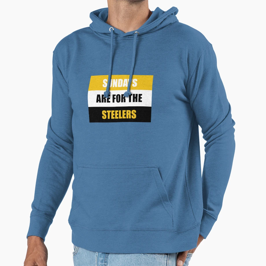 Sundays Are Steelers Hoodie - Casual Everyday Wear Men Women - T-Shirt, Sweatshirt, Hoodie