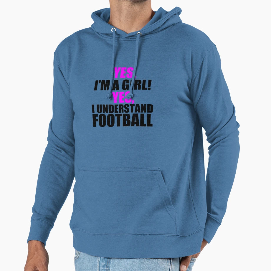 Yes Im Yes I Understand Football Hoodie - Casual Everyday Wear for Adults - T-Shirt, Sweatshirt, Hoodie