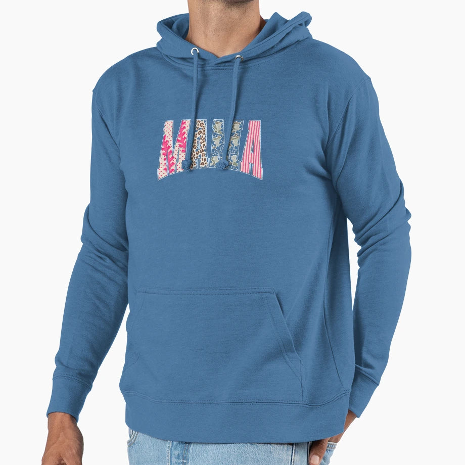Baseball Mama Hoodie - Trendy Graphic Unisex - T-Shirt, Sweatshirt, Hoodie
