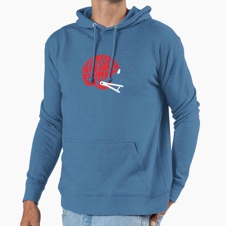 Kansas City Helmet Hoodie - Trendy Graphic for Adults - T-Shirt, Sweatshirt, Hoodie