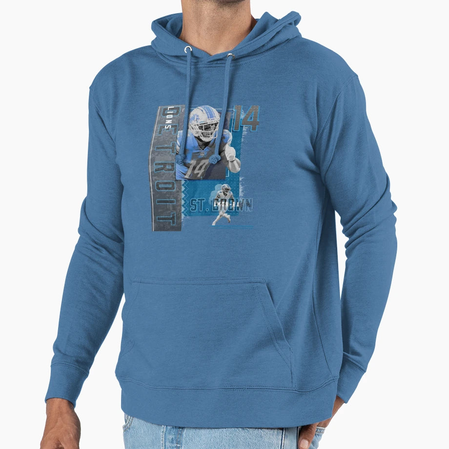 Amon Sport Ra Sport St Brown Football Hoodie - Casual Everyday Wear Unisex - T-Shirt, Sweatshirt, Hoodie