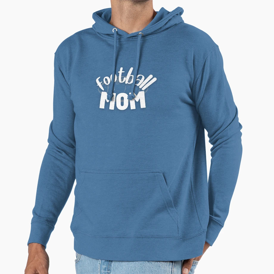 Football Mom Hoodie - Trendy Graphic Unisex - T-Shirt, Sweatshirt, Hoodie