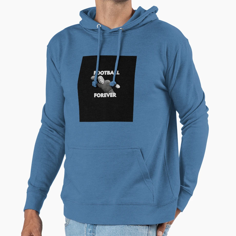 Football Forever Football Image Hoodie - Minimalist Print Unisex - T-Shirt, Sweatshirt, Hoodie
