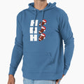 Ho Ho Ho Santa Hats Funny Football Hoodie - Custom Art Print for Adults - T-Shirt, Sweatshirt, Hoodie
