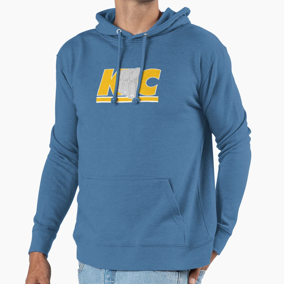Kansas City 3 Time Champions Hoodie - Graphic Print for Adults - T-Shirt, Sweatshirt, Hoodie