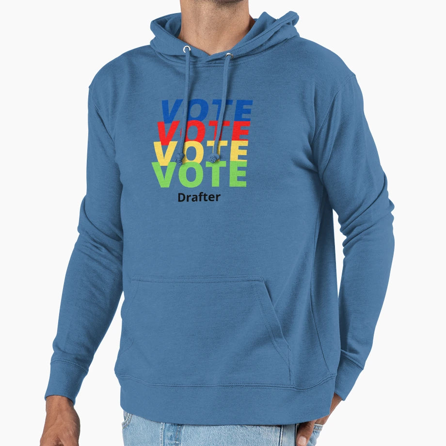 Vote Drafter Hoodie - Streetwear Style for Adults - T-Shirt, Sweatshirt, Hoodie