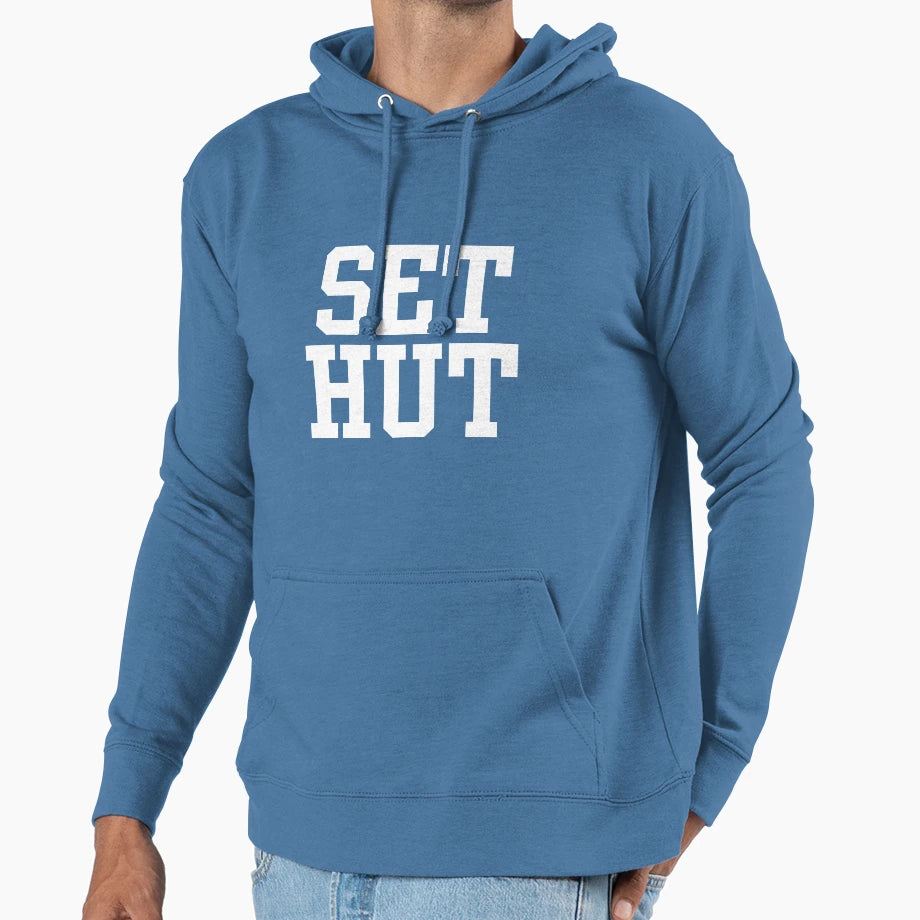 Set Hut American Football Hoodie - Custom Art Print Men Women - T-Shirt, Sweatshirt, Hoodie