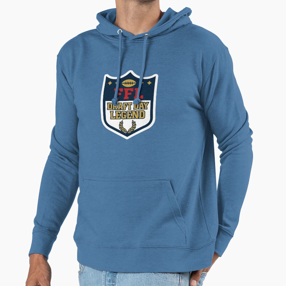 Fantasy Football Draft Day Legend Ffl Hoodie - Aesthetic Graphic Men Women - T-Shirt, Sweatshirt, Hoodie