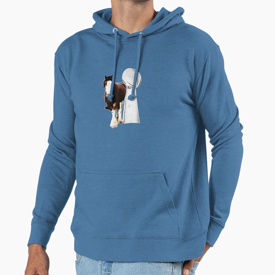 Super Bowl Clydesdale Hoodie - Trendy Graphic Unisex - T-Shirt, Sweatshirt, Hoodie