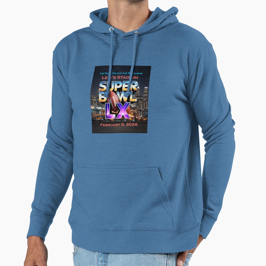 Super Bowl Lx Levis Stadium February 8 Hoodie - Aesthetic Graphic Unisex - T-Shirt, Sweatshirt, Hoodie