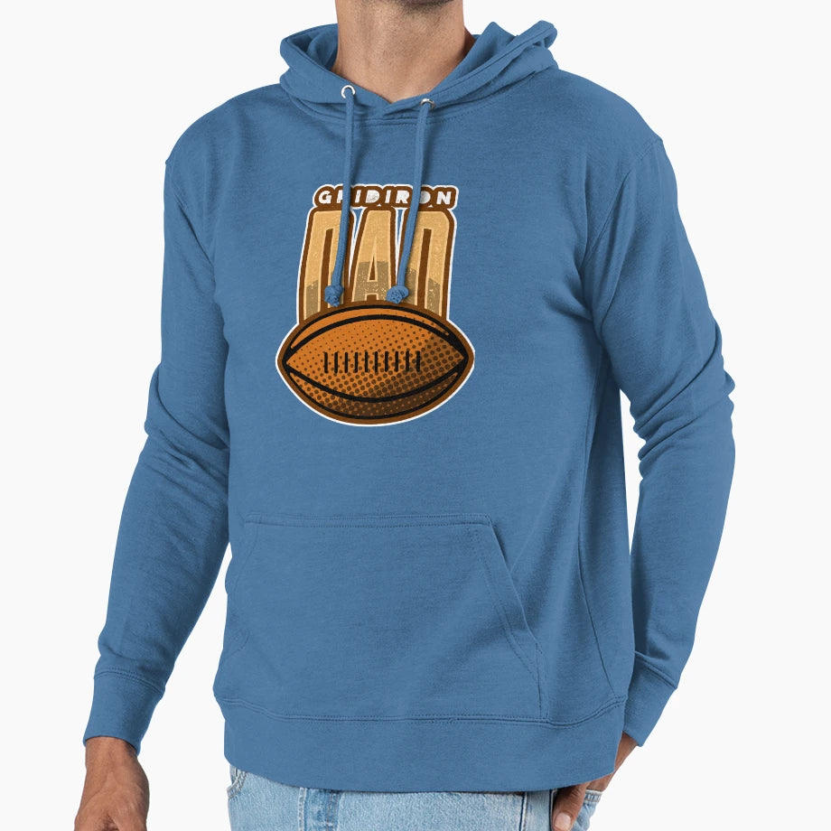 Gridiron Dad Hoodie - Graphic Print Men Women - T-Shirt, Sweatshirt, Hoodie