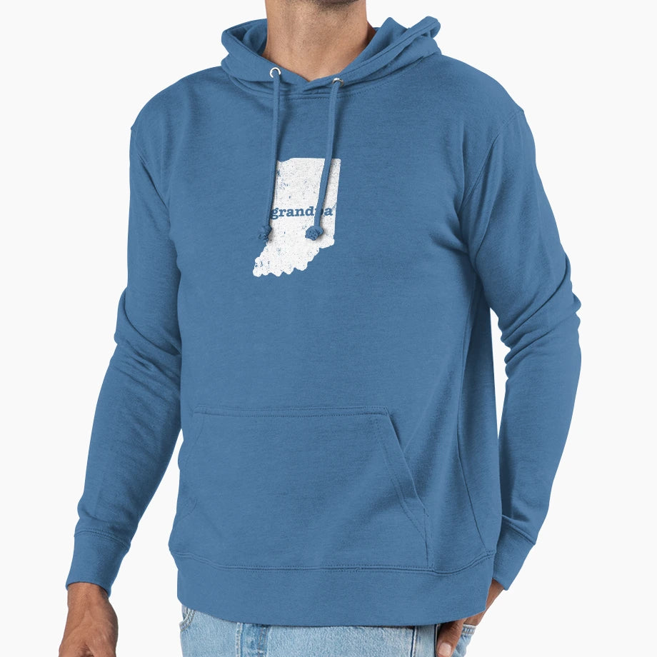 Indiana Grandpa Fathers Day Gifts T-Shirt - Novelty Apparel for Adults - T-Shirt, Sweatshirt, Hoodie