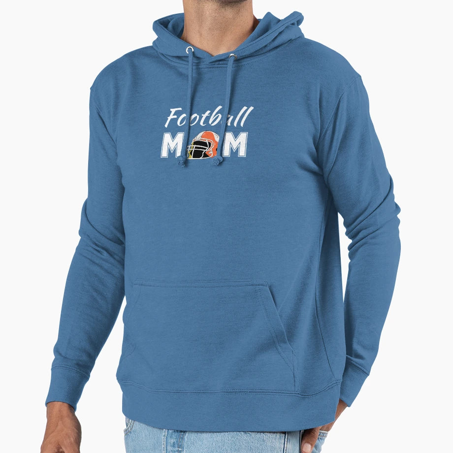 American Football Mom Hoodie - Graphic Print Men Women - T-Shirt, Sweatshirt, Hoodie