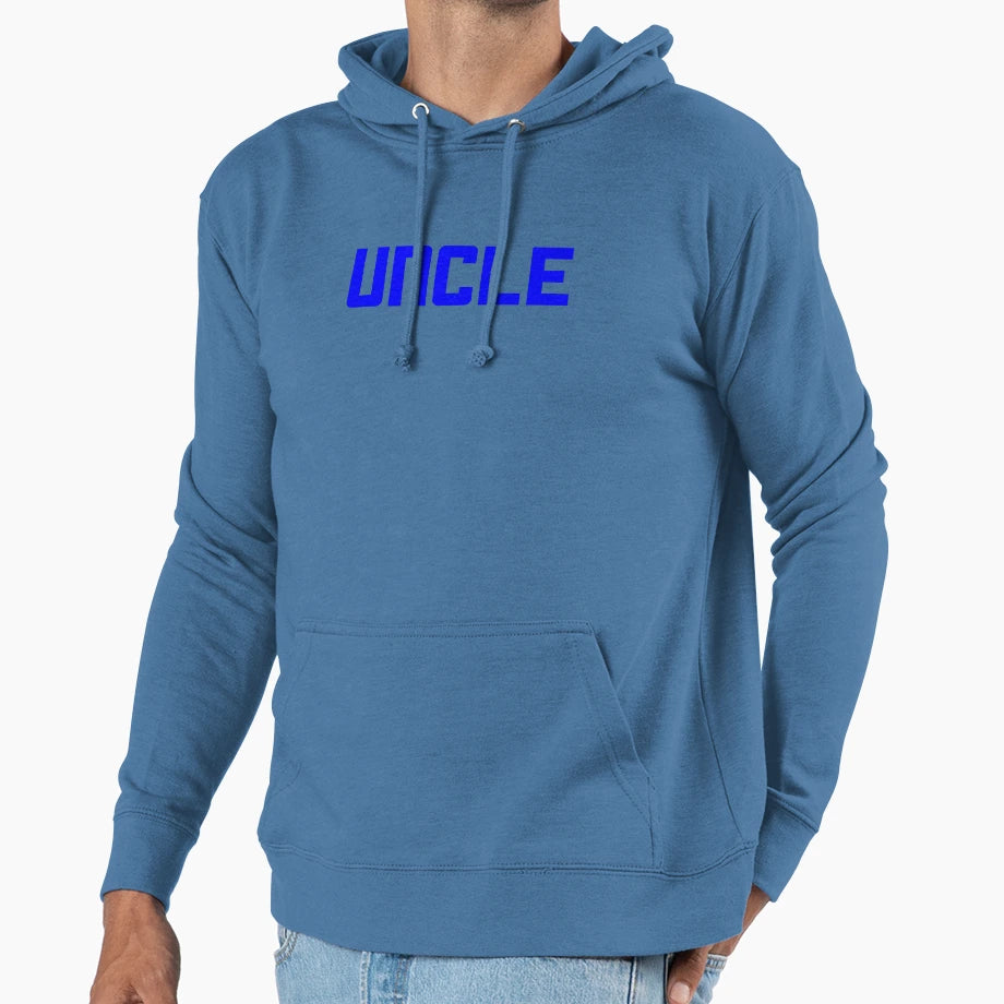 Uncle Blue Bold Hoodie - Fun Novelty Design for Adults - T-Shirt, Sweatshirt, Hoodie