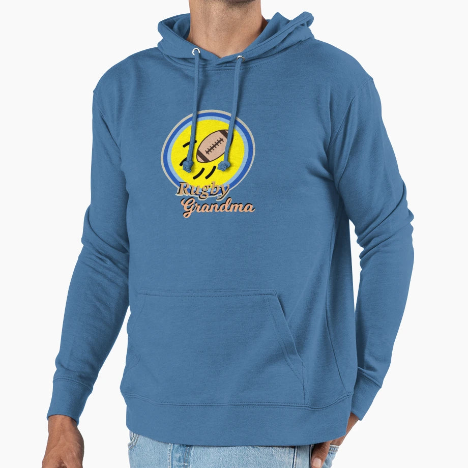 Rugby Grandma Hoodie - Custom Art Print Men Women - T-Shirt, Sweatshirt, Hoodie