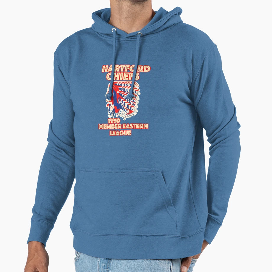 Hartford Chiefs Baseball And T-Shirt - Novelty Apparel for Adults - T-Shirt, Sweatshirt, Hoodie