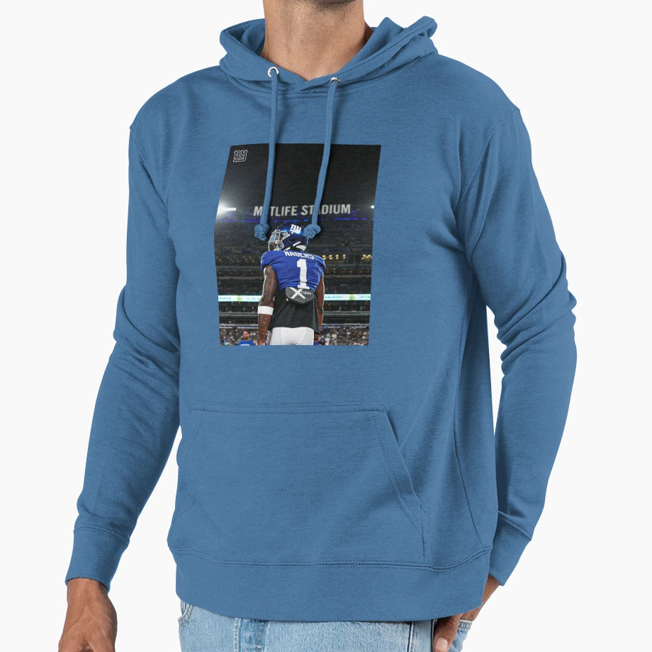 Metlife Nabers Hoodie - Novelty Apparel for Adults - T-Shirt, Sweatshirt, Hoodie