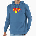 Letter M Superhero Symbol Hoodie - Graphic Print Men Women - T-Shirt, Sweatshirt, Hoodie