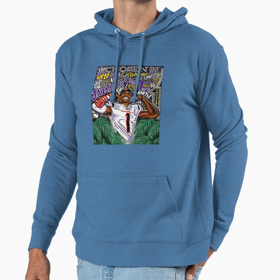Jamarr Chase Hoodie - Minimalist Print for Adults - T-Shirt, Sweatshirt, Hoodie