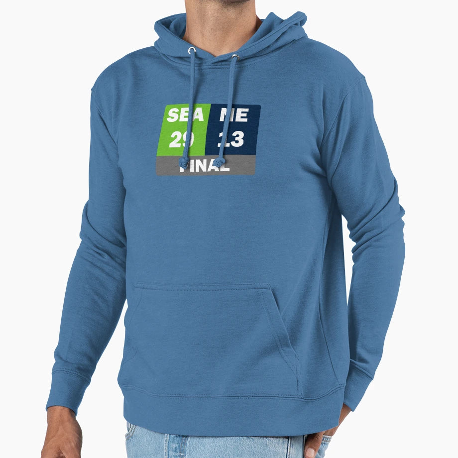 Super Bowl 2026 Final Score Hoodie - Graphic Print Unisex - T-Shirt, Sweatshirt, Hoodie