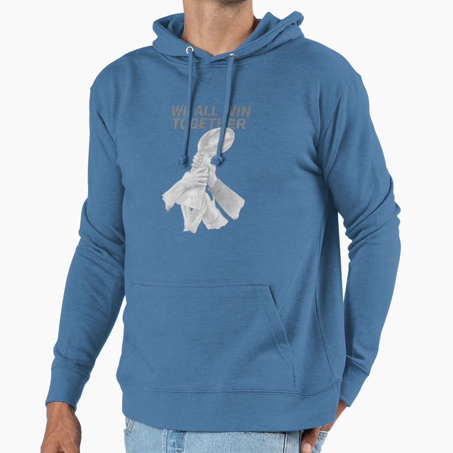We All Win Together Seattle Football Hoodie - Custom Art Print Men Women - T-Shirt, Sweatshirt, Hoodie
