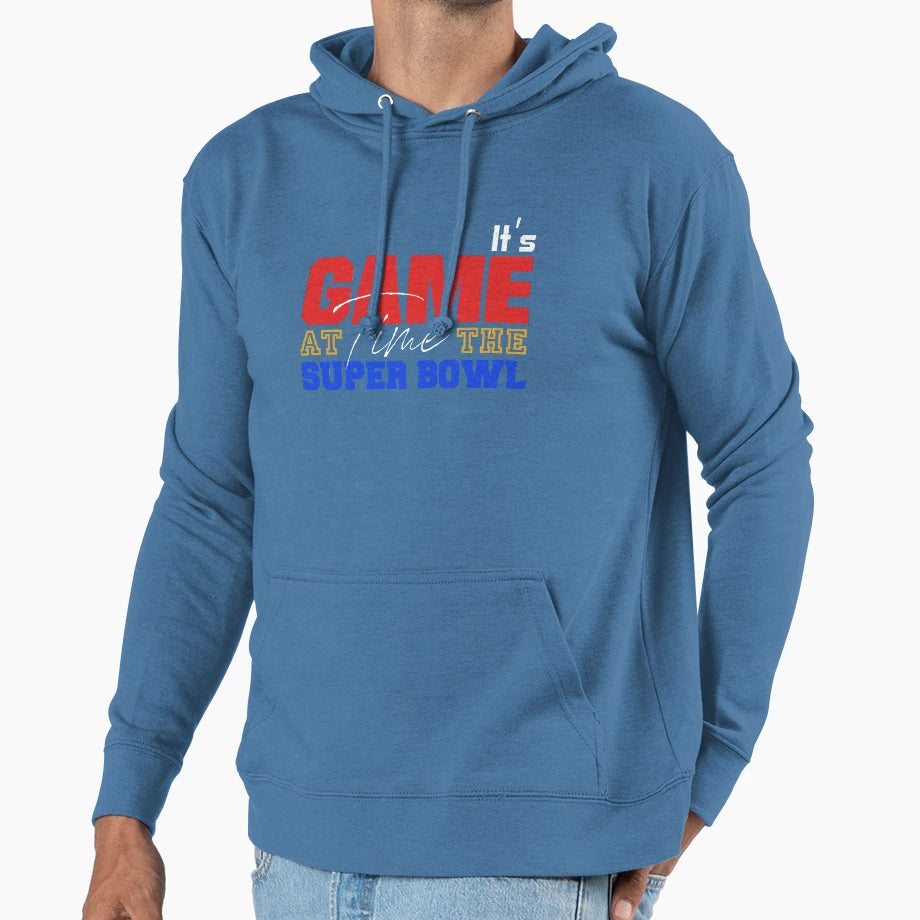 Game Time Super Bowl Hoodie - Streetwear Style Men Women - T-Shirt, Sweatshirt, Hoodie