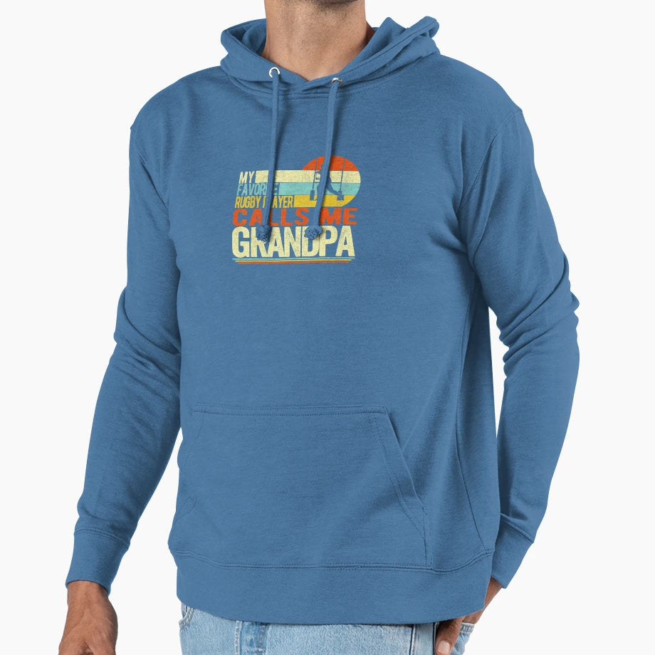 My Favorite Rugby Player Calls Me Hoodie - Novelty Apparel Men Women - T-Shirt, Sweatshirt, Hoodie
