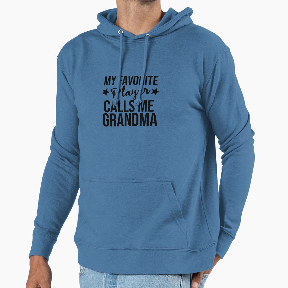 My Favorite Player Calls Me Grandma Soccer Hoodie - Graphic Print Unisex - T-Shirt, Sweatshirt, Hoodie