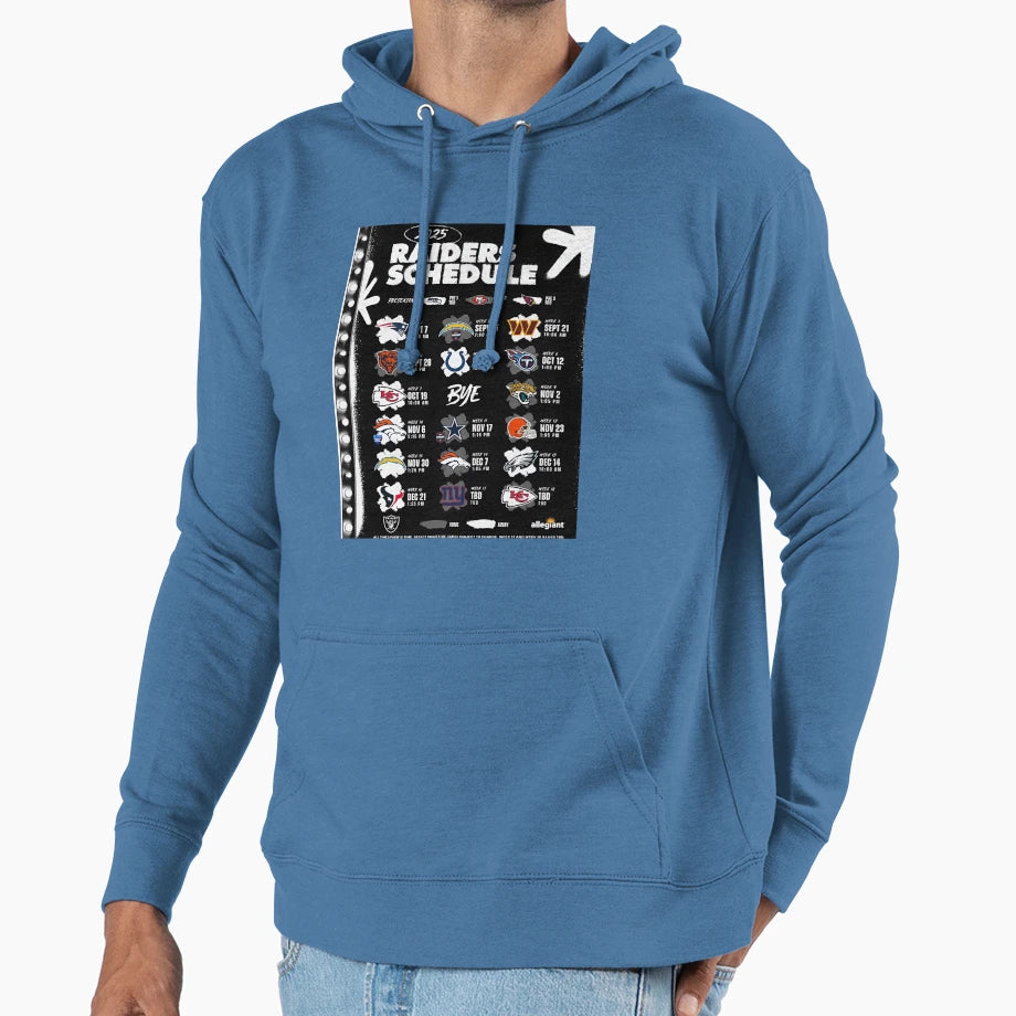 Las Vegas Raiders 2025 Football Hoodie - Fun Novelty Design for Adults - T-Shirt, Sweatshirt, Hoodie