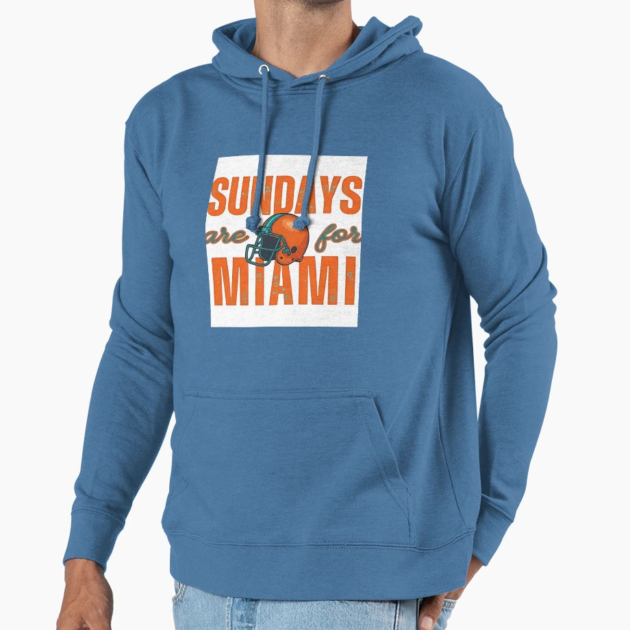 Miami Dolphins Hoodie - Fun Novelty Design Unisex - T-Shirt, Sweatshirt, Hoodie